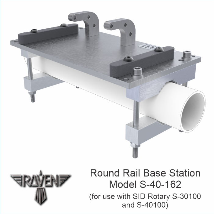 Round Rail Base Station and Mounting Hardware for S-40100